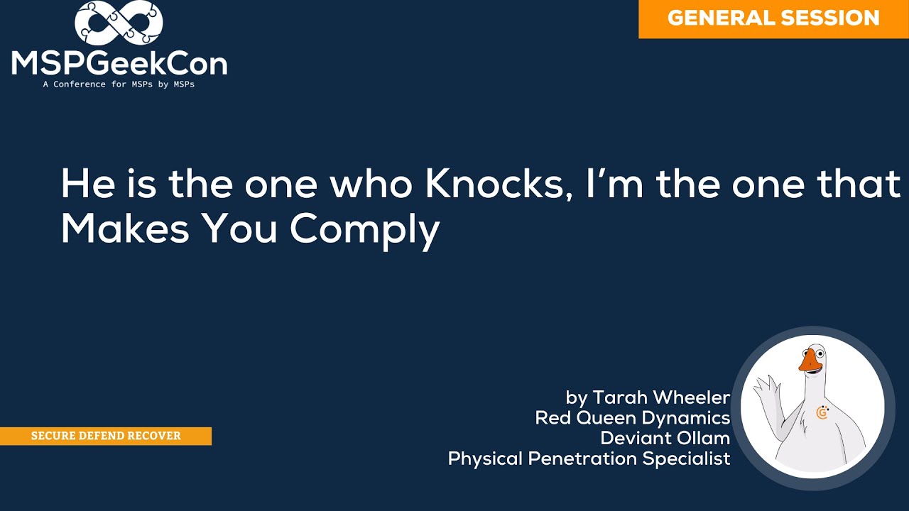 MSPGeekCon24 - General Session - He is the one who knocks; I’m the one that makes you comply