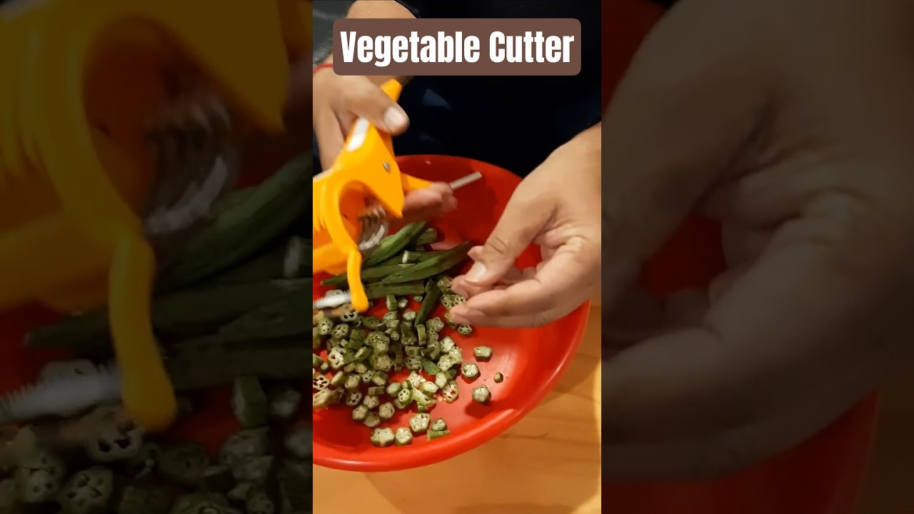 Okra and Bean Cutter | Renays Kitchen #shorts