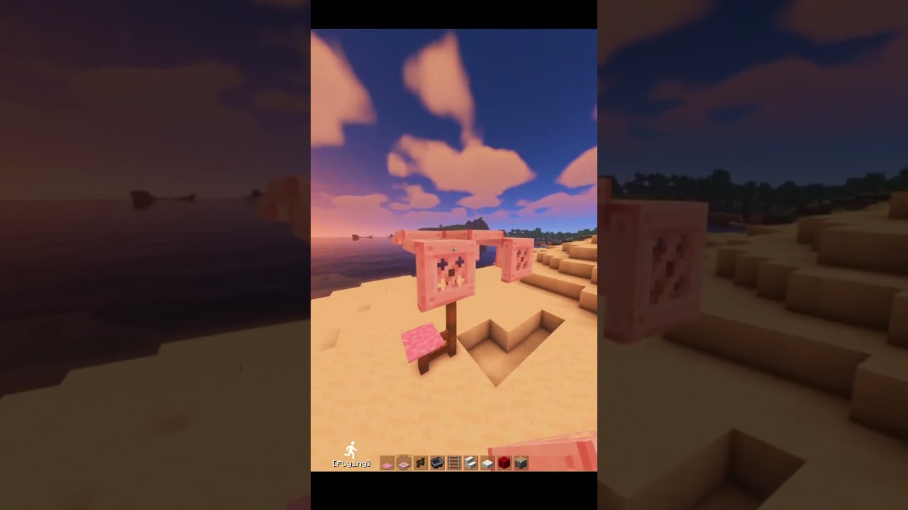 Cute chaise lounge in Minecraft