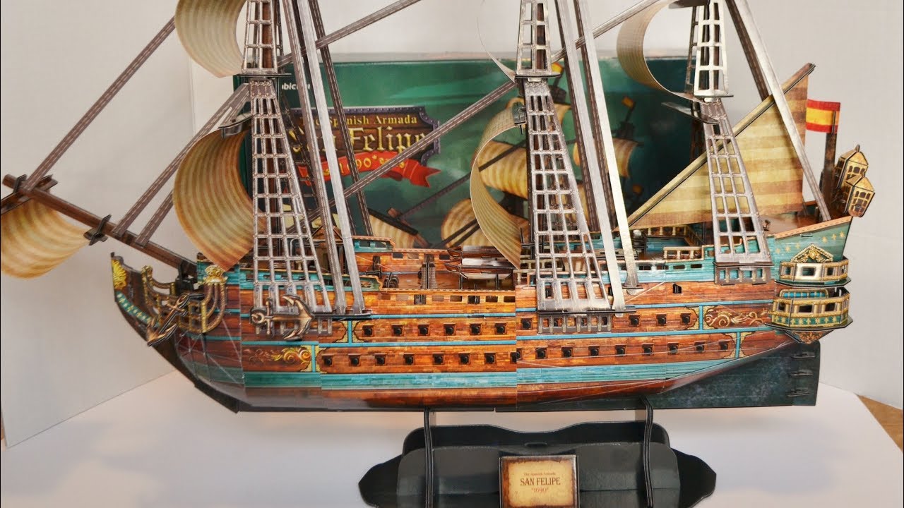 The Spanish Armada-San Felipe CubicFun 3D Puzzle