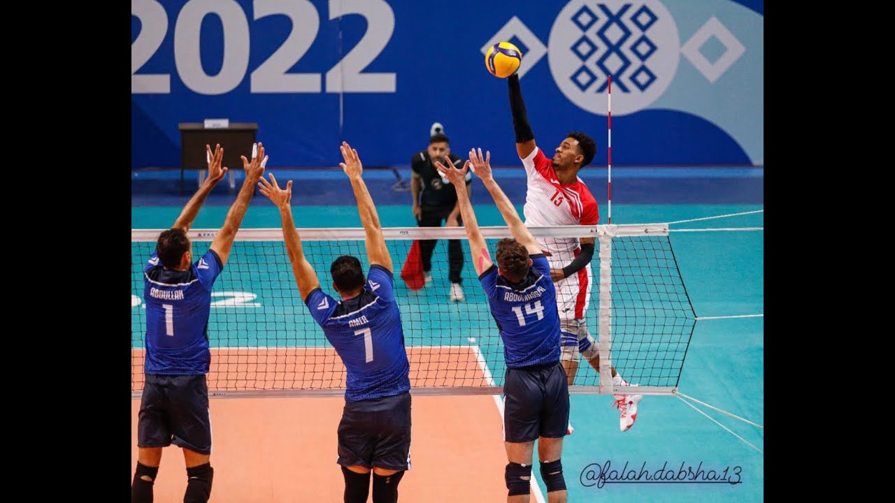 فلاح الجرادي (الكوبي) مع منتخب عمان Vs الكويت لكرة الطائرة - Highlight Falah Al-Cubi Volleyball