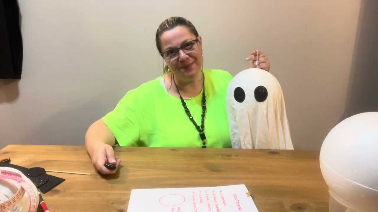 Tutorial: Fantasma de lençol para o Halloween.