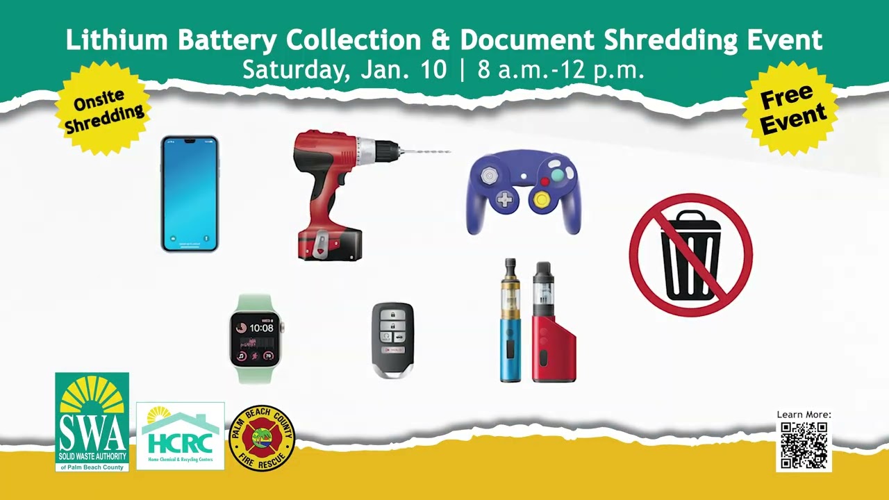 2025 Solid Waste Authority of PBC January Lithium Shred Event 30s