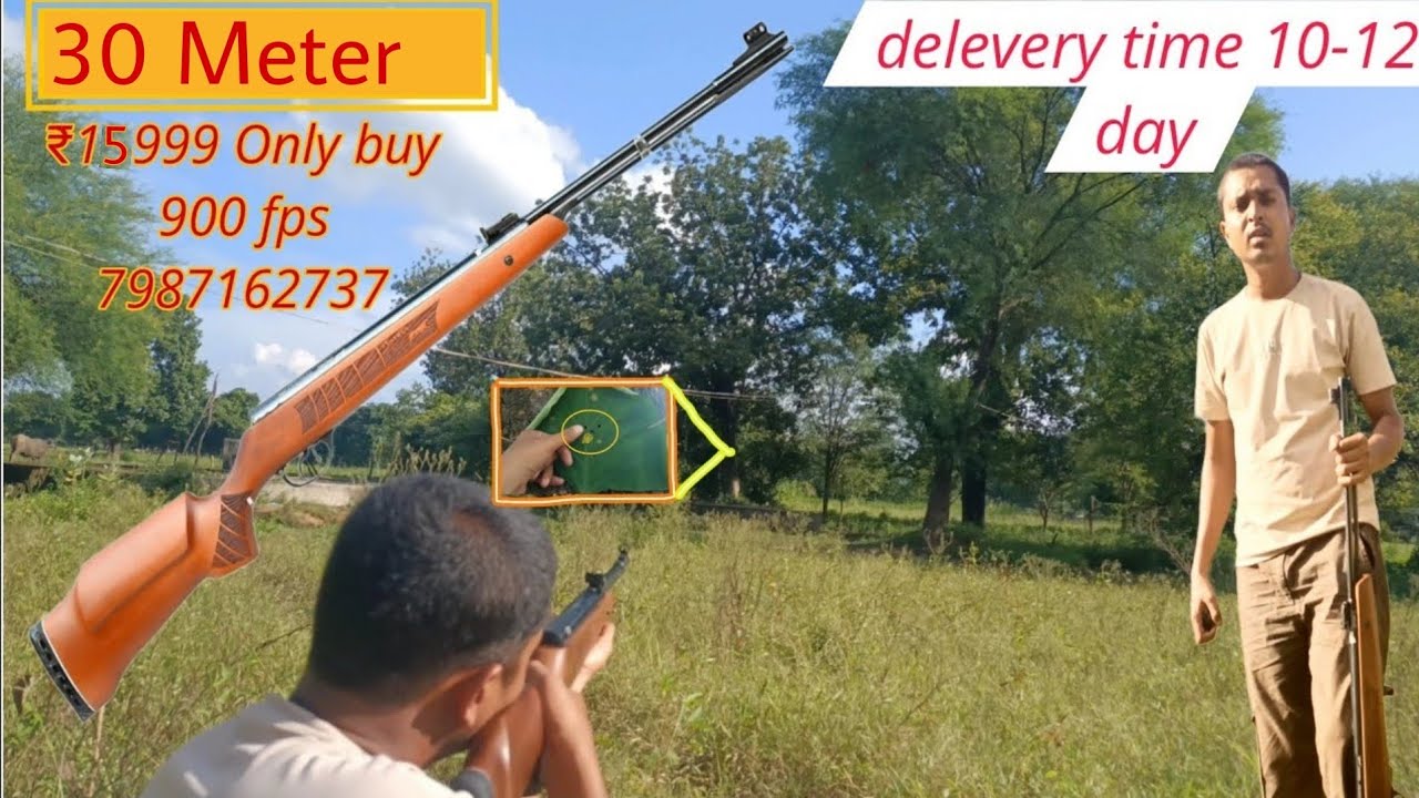 80 metre airgun shooting with sdb Panther under labour nitro piston choked barrel 177 long distance 