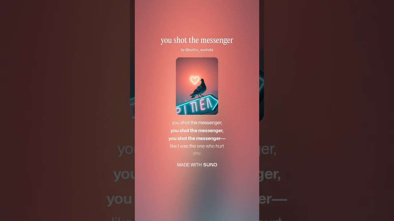 you shot the messenger