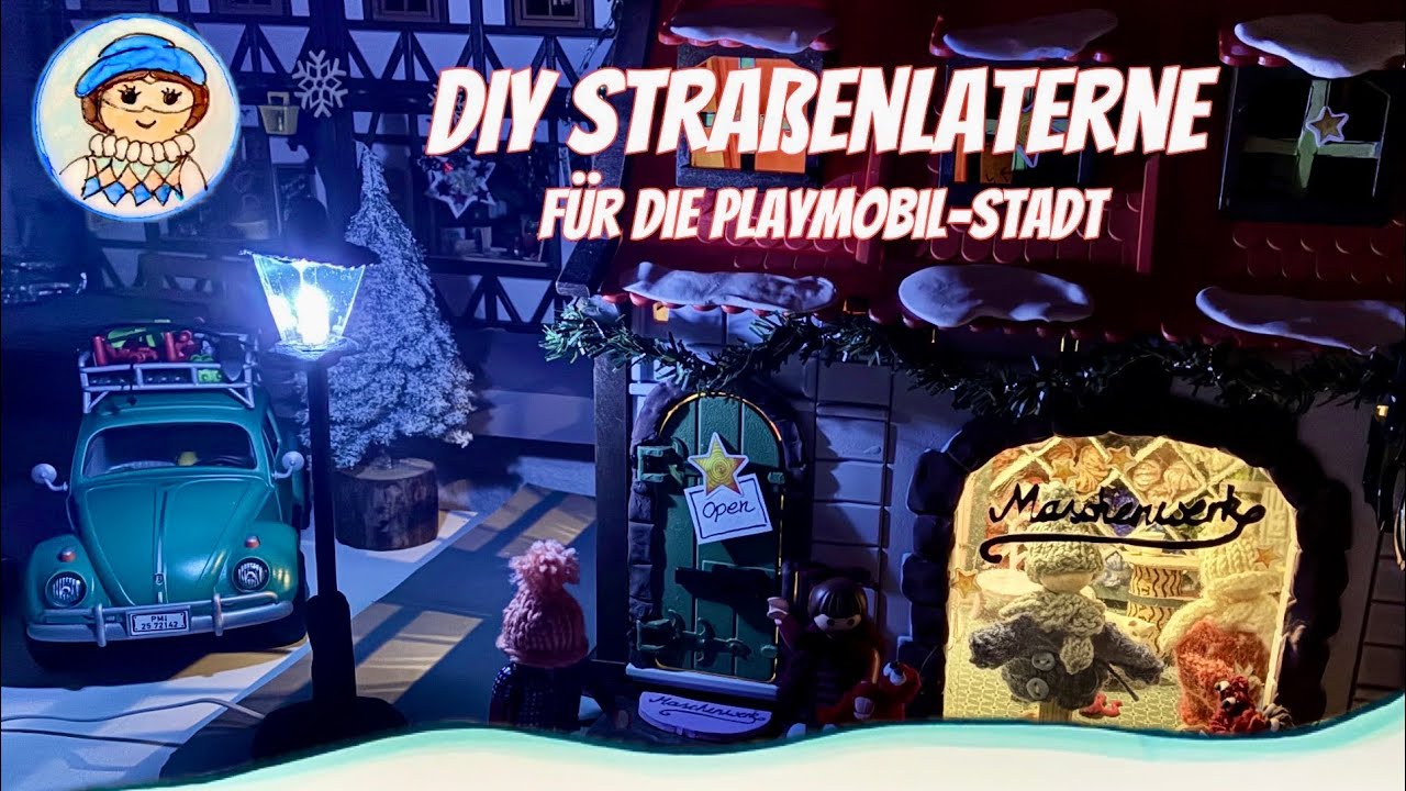 DIY ✂️ Straßenlaterne mit LED-Beleuchtung 🏡 Kreative Fensterbank 