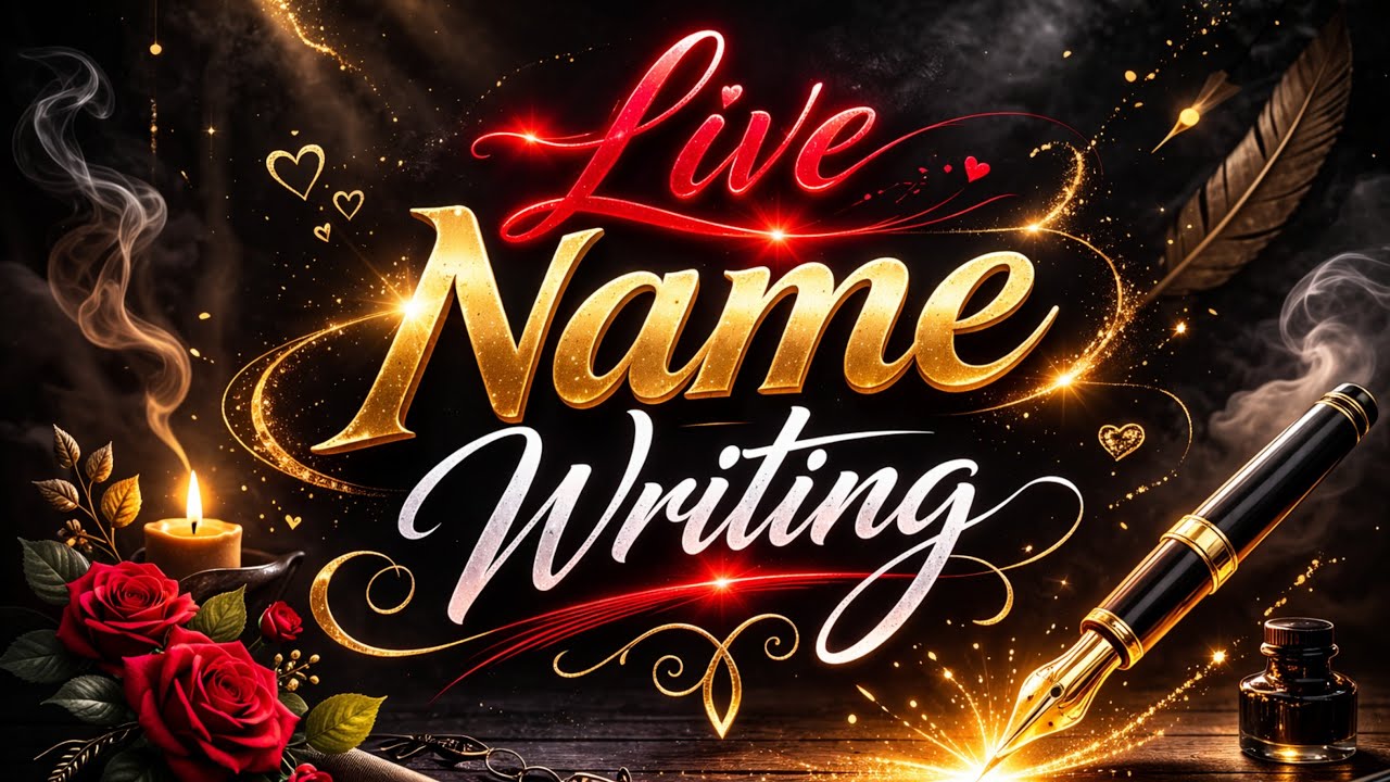 Name writing Live 🔴🖋️