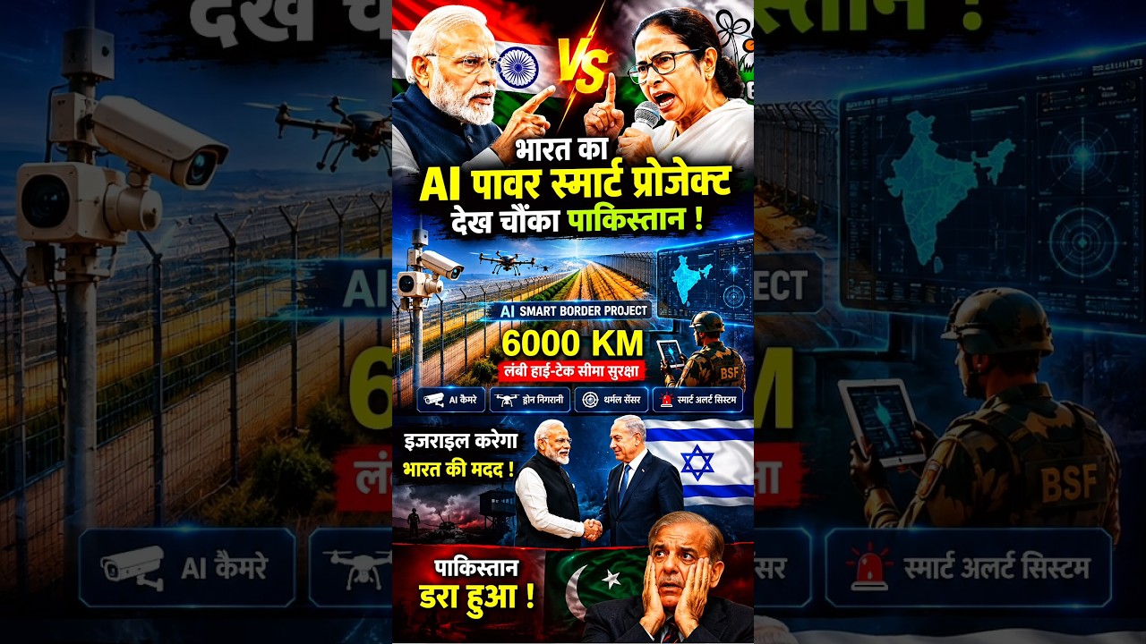 Pakistan Ko Hila Dega Bharat Ka 6000 KM AI Smart Border Project! 😱🇮🇳 | Israel Bhi Saath?