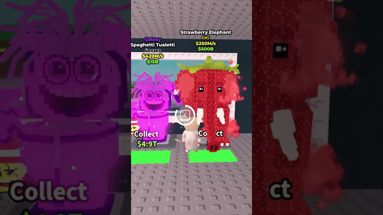 4 NEW Strawberry Elephant Brainrots vs Fuse Machine 🙀🍀!