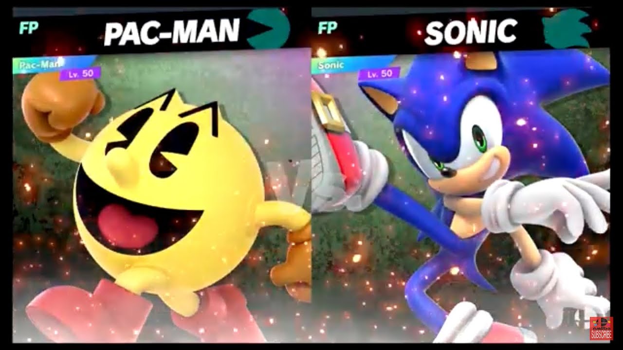 Super Smash Bros Ultimate Amiibo Fights – Request #24194 Pac Man vs Sonic