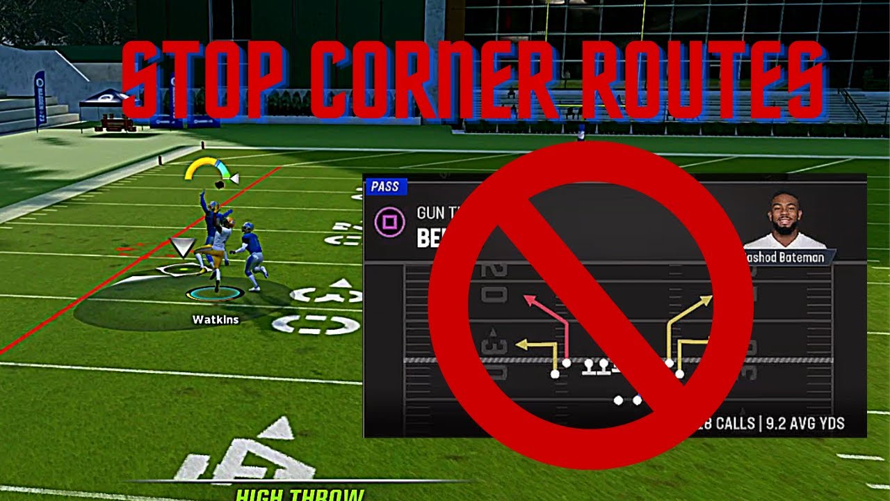 3 ways to Stop corner routes in Madden 23