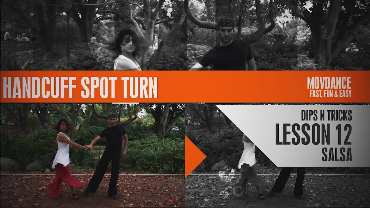 How to Dance Salsa - Handcuff Spot Turn