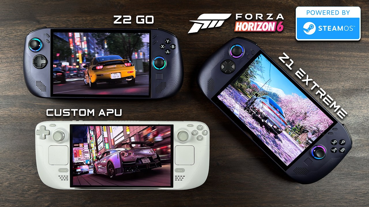На 97% быстрее! Forza Horizon 6 Steam Deck против Z1 Extreme против Z2 Go (SteamOS)