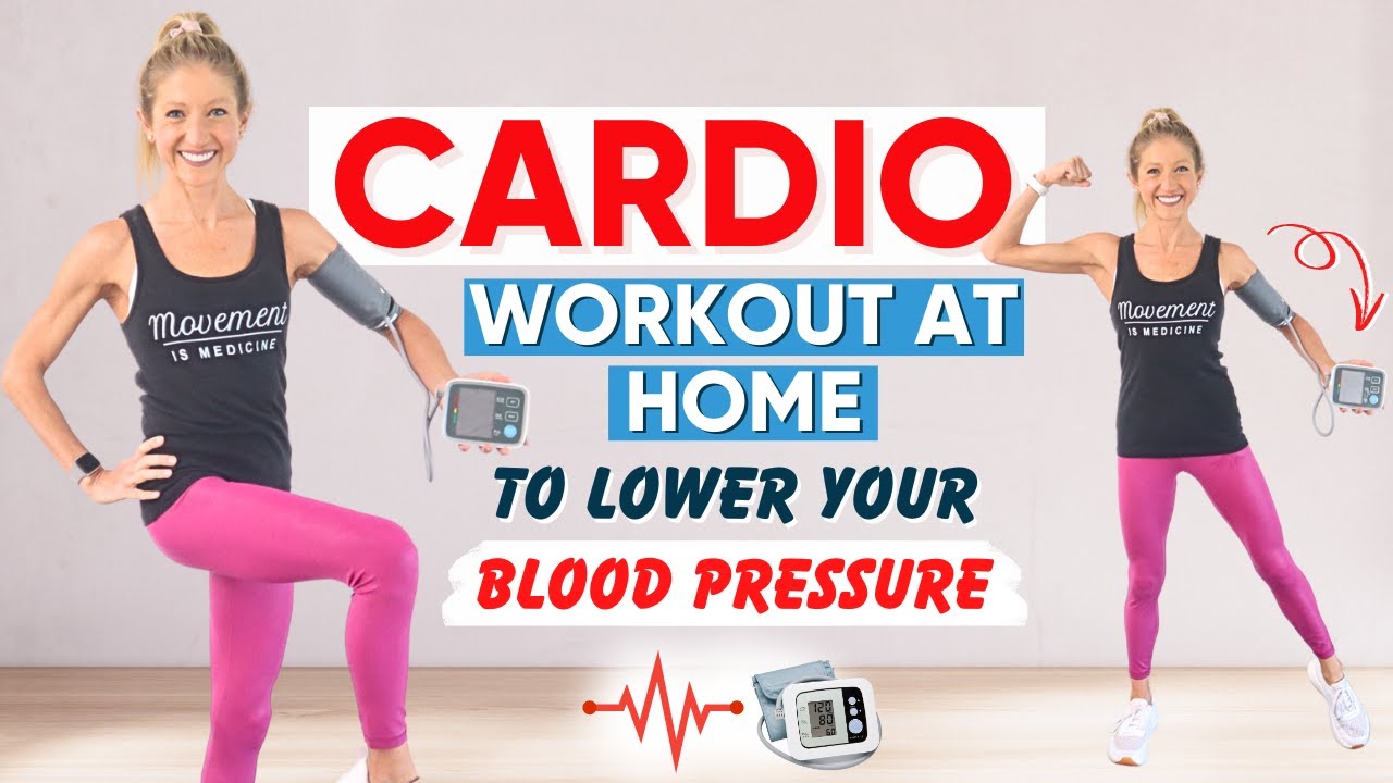 Cardio Workout At Home To LOWER Blood Pressure (LOW IMPACT!)