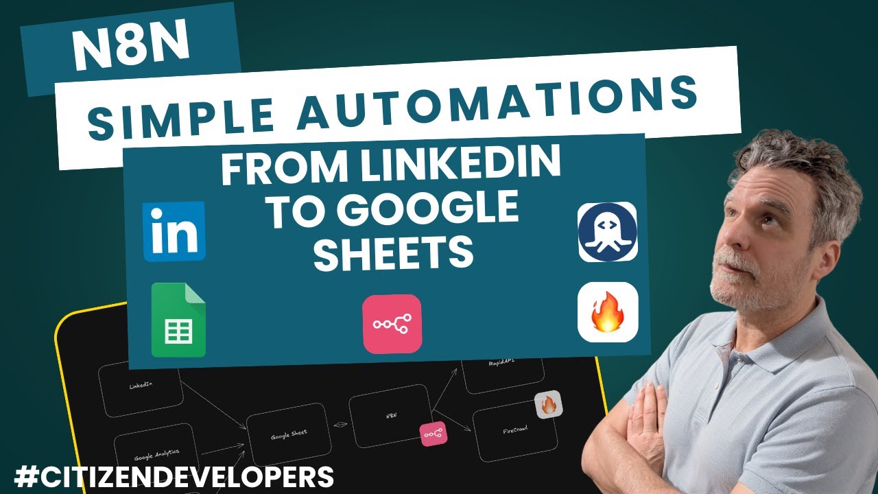 LinkedIn and Web Data to Google Sheets using N8N, Firecrawl, RapidApi