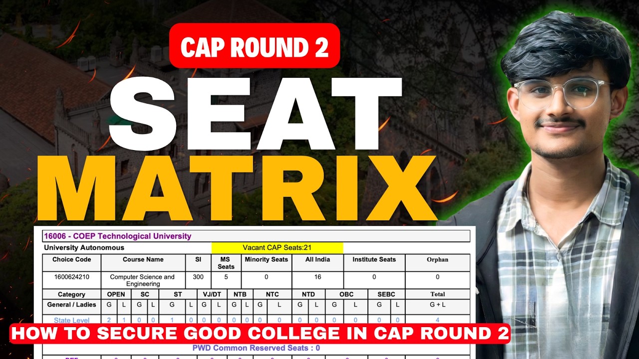 ❤️🚨CAP ROUND 2: SEAT MATRIX | SEAT VACANCY | STRATEGY FOR CAP ROUND 2 🔥
