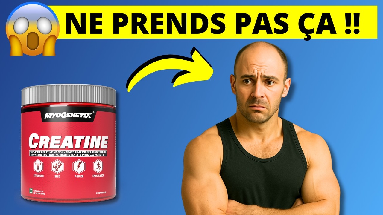 Créatine = Calvitie 😱 ?! Ce que dit les études 🧐