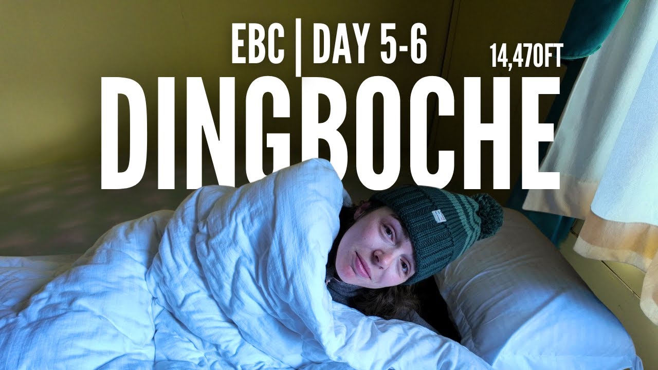 Day 5/6 | Everest Base Camp Trek (2024) | FREEZING in DINGBOCHE ! - Nepal vlogs