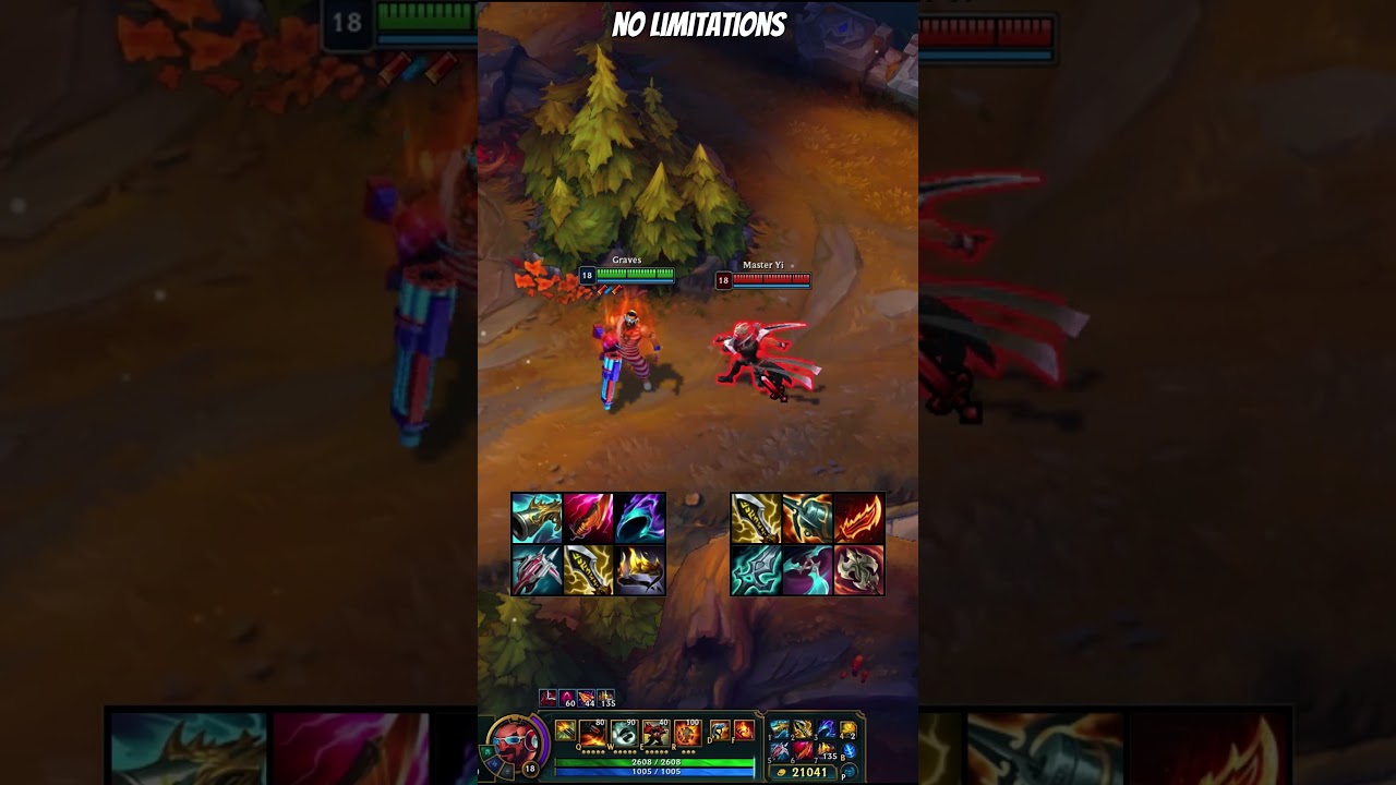 Lethality Crit Graves vs Master yi Full Build