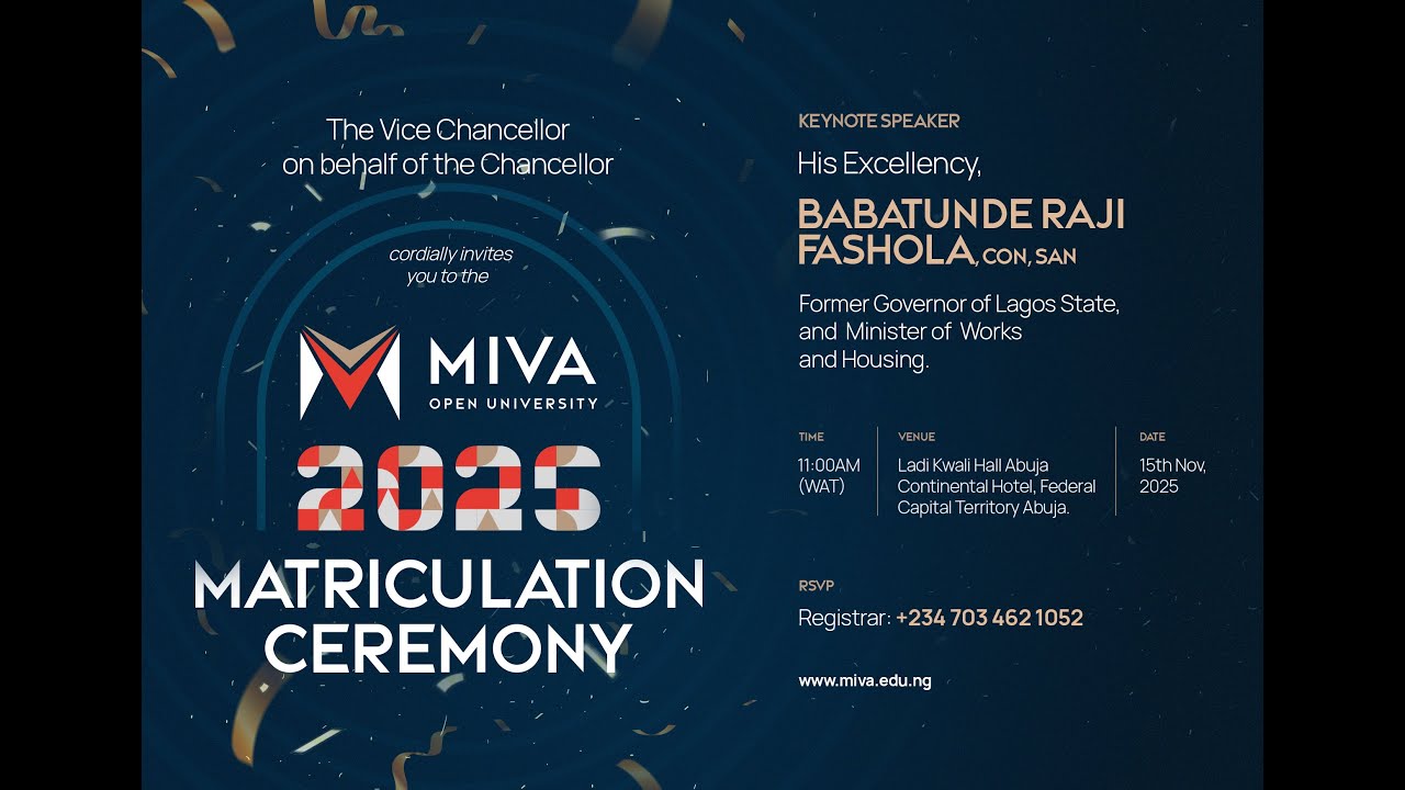 2025 Miva Matriculation Ceremony