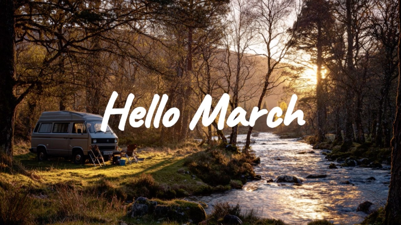 Hello March ☀️✨| Calm Lofi, Indie Folk & Acoustic mix for a fresh start [Study, Work, Relax]