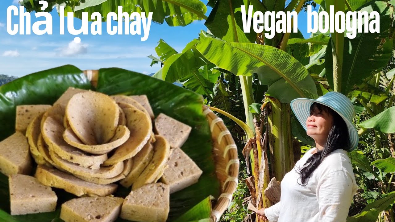 Mai huong Food | Làm chả lụa chay mít non dai giòn cực ngon I Vegan bologna made from jackfruit