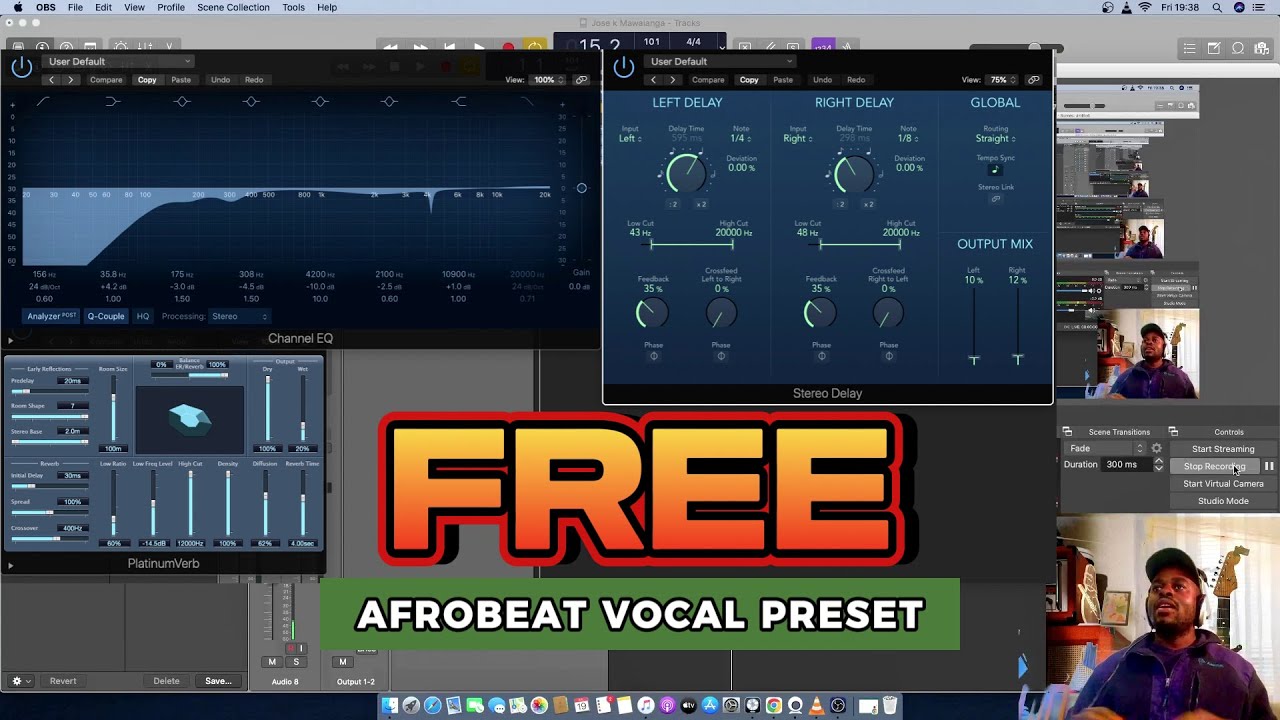 FREE DOWNLOAD AFROBEAT VOCAL PRESET | HOW TO MIX AFROBEAT SONG | MIXING VOCALS | LOGIC PRO TUTORIAL