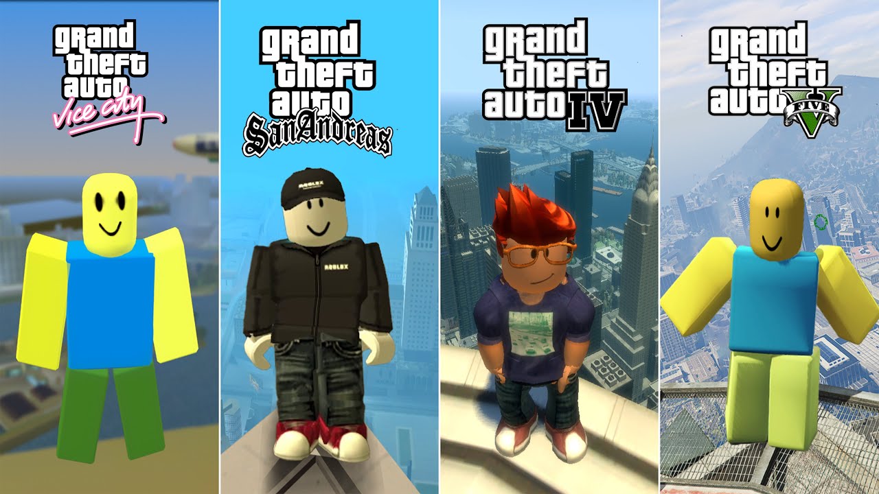 Evolution of Roblox Jumping From the Highest Point in all Gta Games