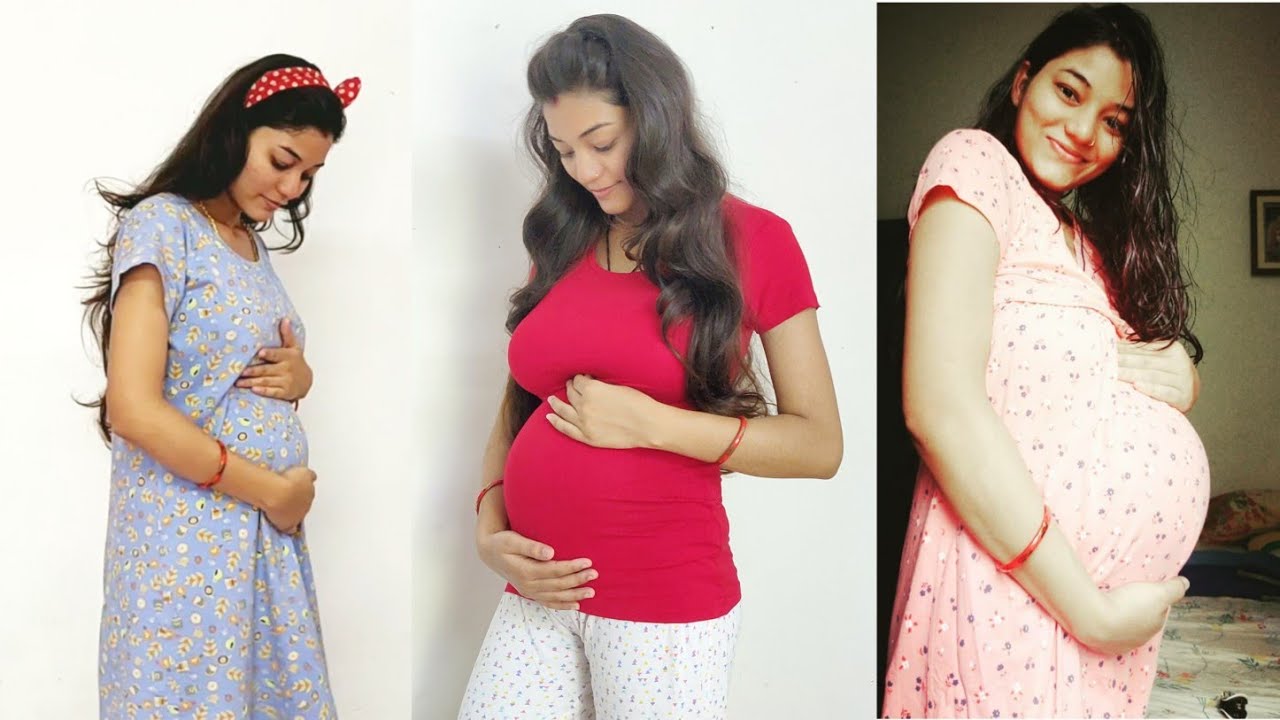My Pregnancy Transformation (Month by Month) Belly transformation