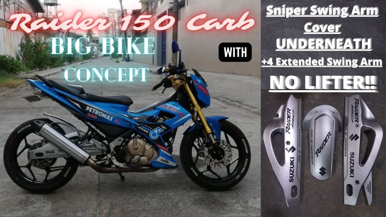Raider 150 with Swing Arm Cover (Sniper 150) Plug and Play Tutorial Bigbike Concept