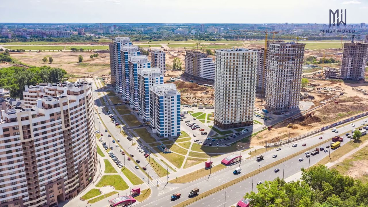 Прогресс строительства многофункционального комплекса Minsk World за 1 год
