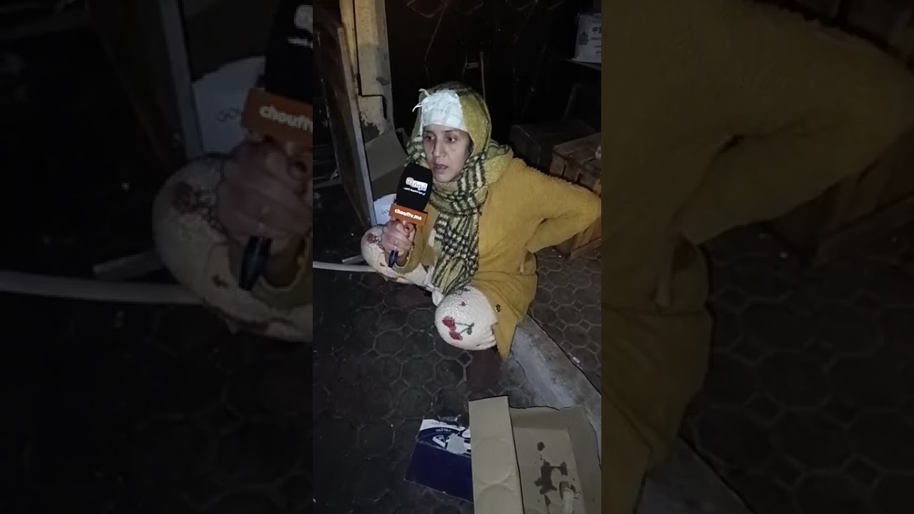 مسكينة يحسن عوانها:شوفوا حوايج الأرملة لي تلاحت للزنقة هي ووليداتها في هاد الأجواء الممطرة و الباردة