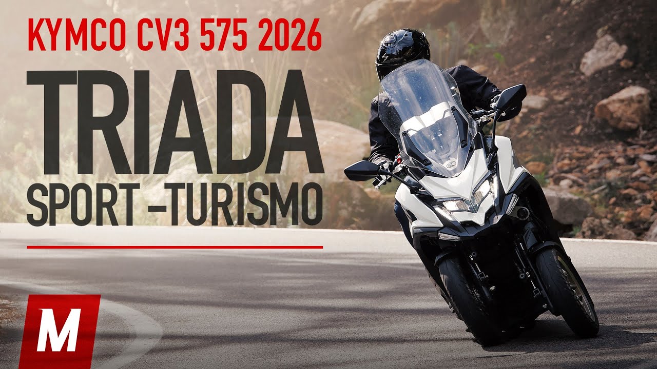 KYMCO CV3 575 2026: el MAXISCOOTER de TRES RUEDAS que cambia las reglas | Prueba y Opinión
