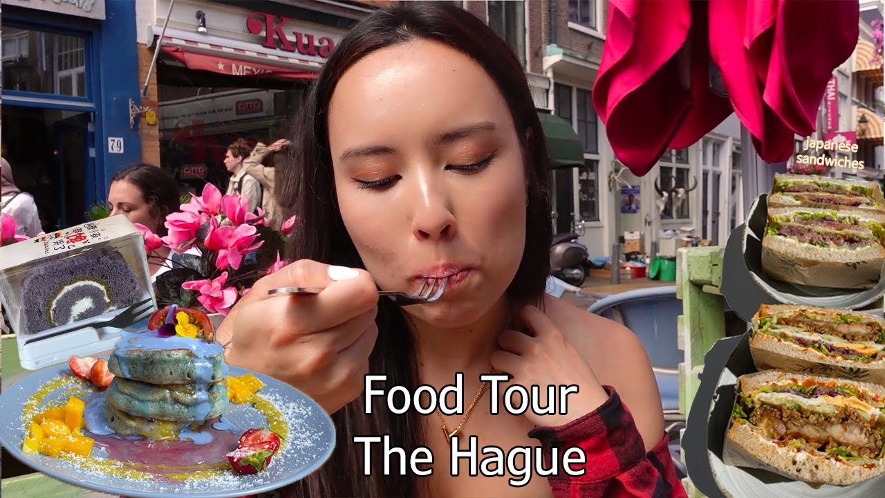 THE HAGUE FOOD TOUR | Japanese Sandwiches, Blue Pancakes & More!