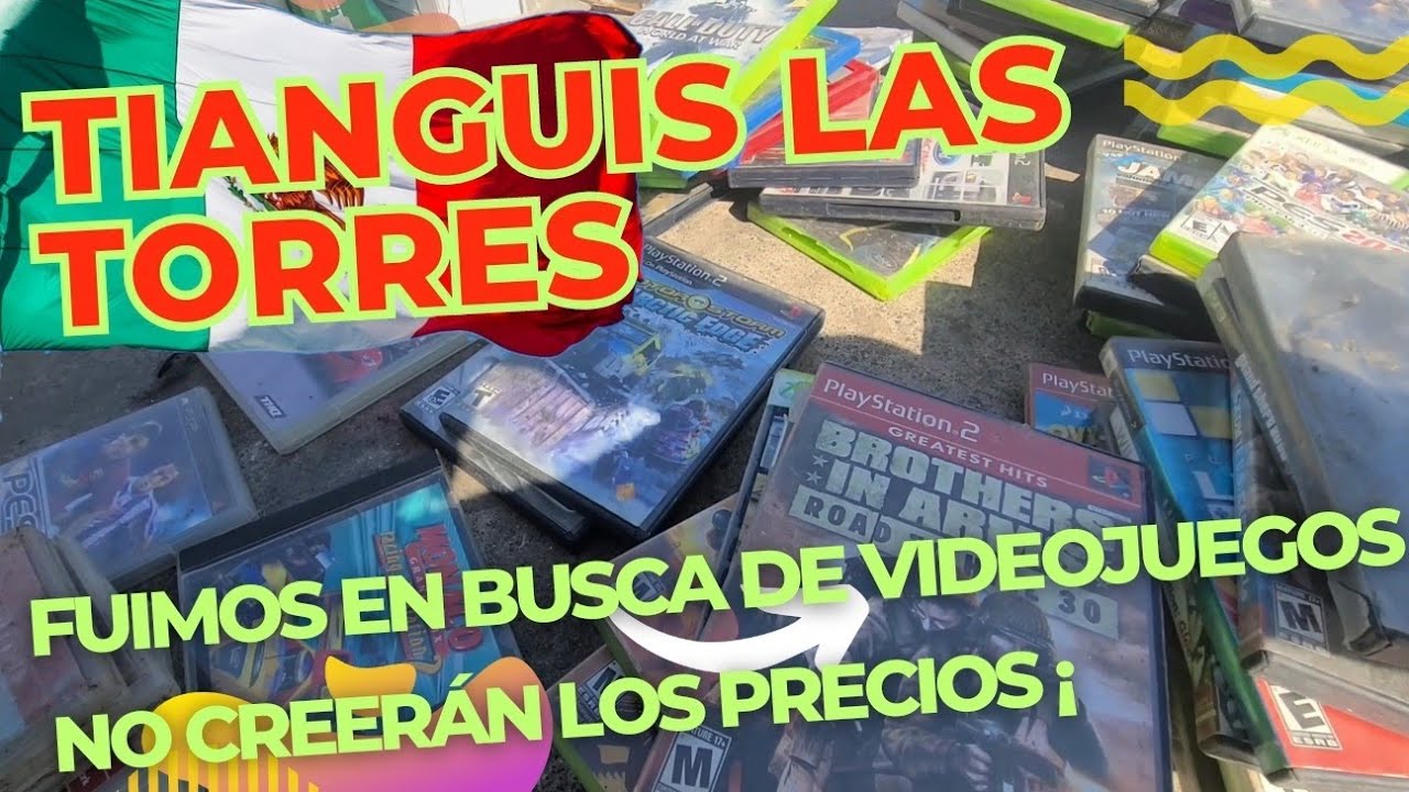las torres, visitamos uno de los Tianguis mas grande de ciudad de mexico en busca de videojuegos