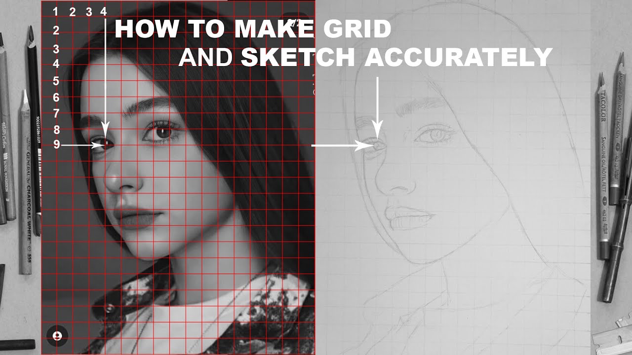 How To Draw Face | Grid Method Tutorial | Beginner's Guide Part 1