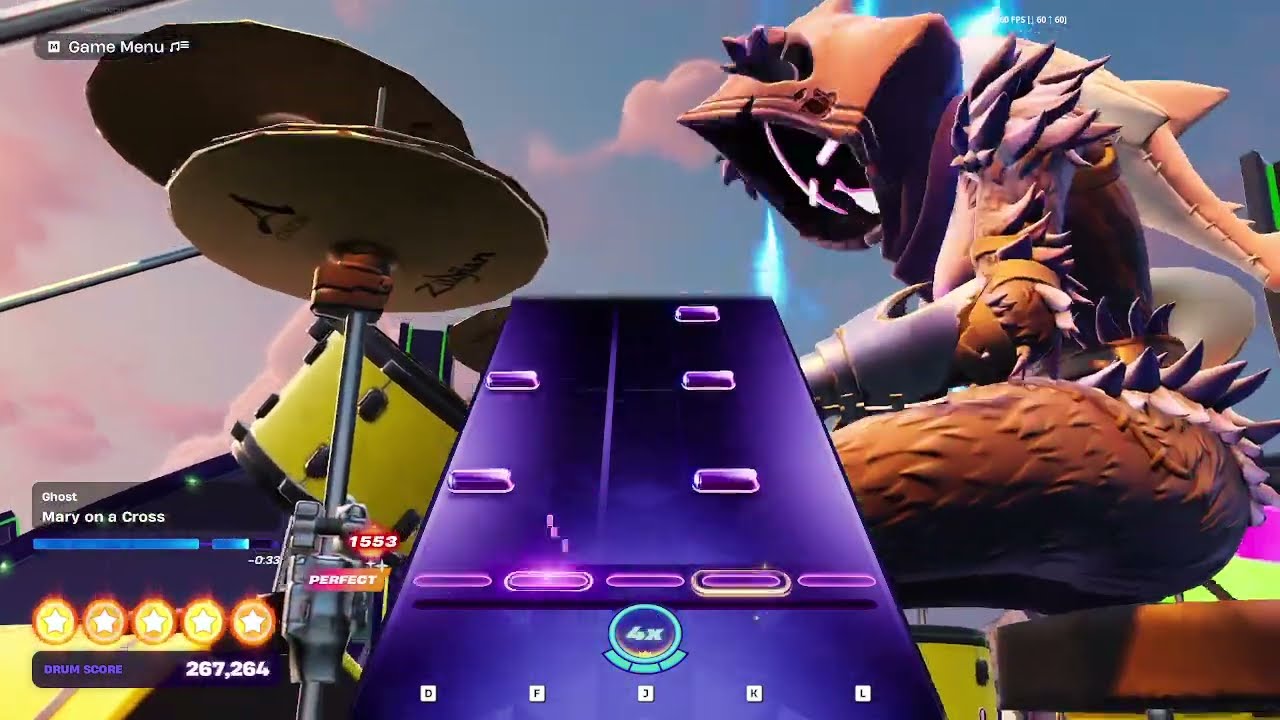 Fortnite Festival - Ghost - Mary On A Cross - Expert Drums (Full Combo)