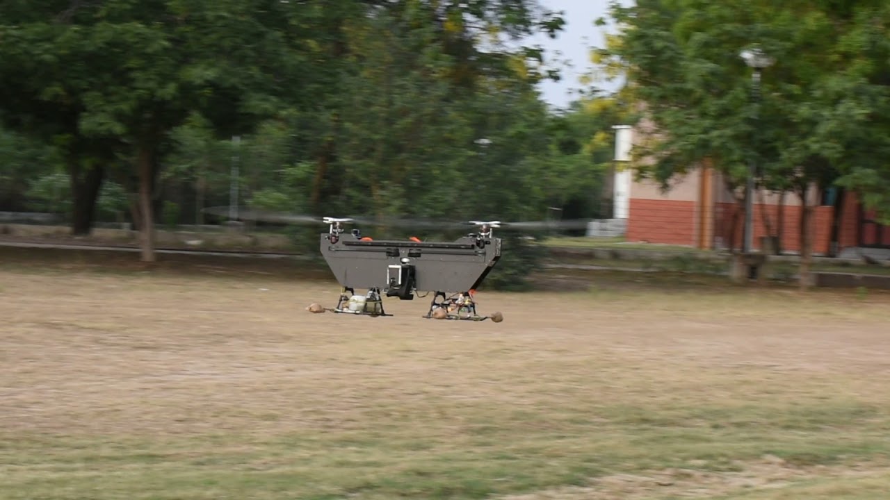 Tandem Rotor Unmanned Helicopter UAV with 10 kg Payload Capacity