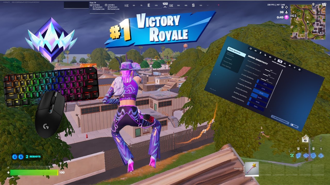 *NEW* Best Keyboard & Mouse Settings + Unreal Ranked Reload Win On 240 FPS | 4K
