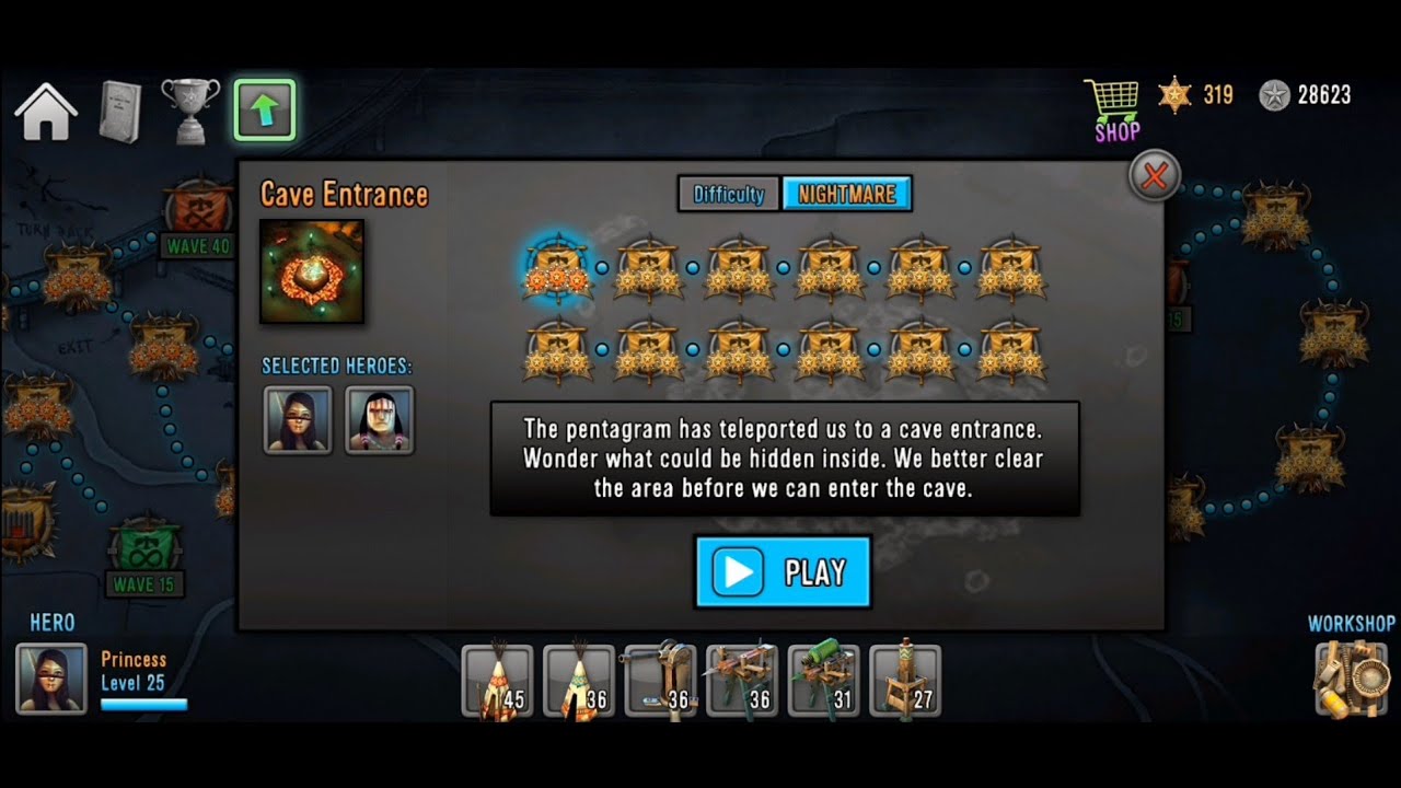 Cave Entrance (Nightmare) | Last Hope Tower Defense