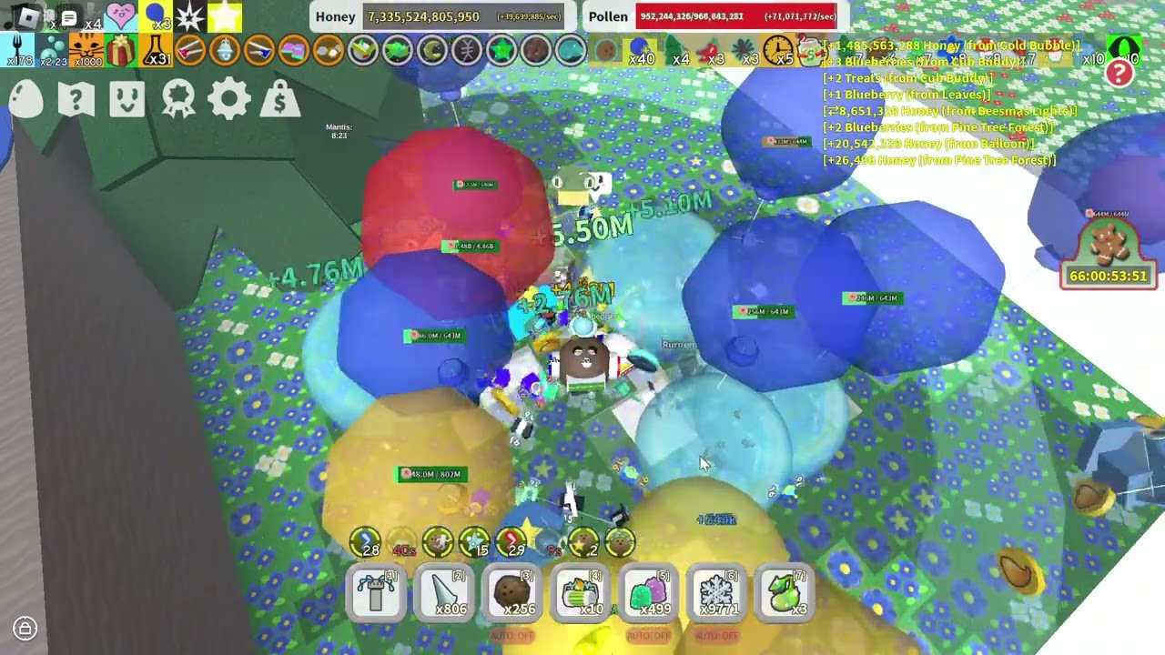 Bee swarm simulator beesmas(summersmas?)boost pine tree