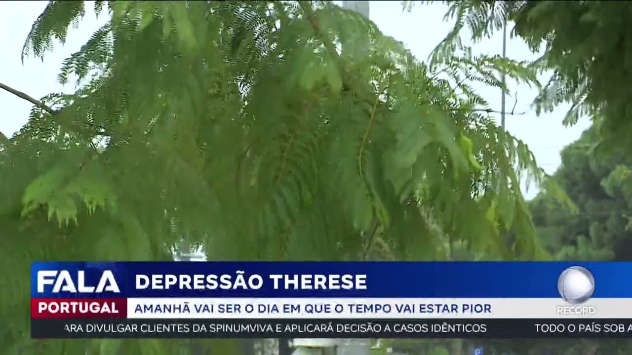 Depressão Therese deixa país sob avisos de mau tempo