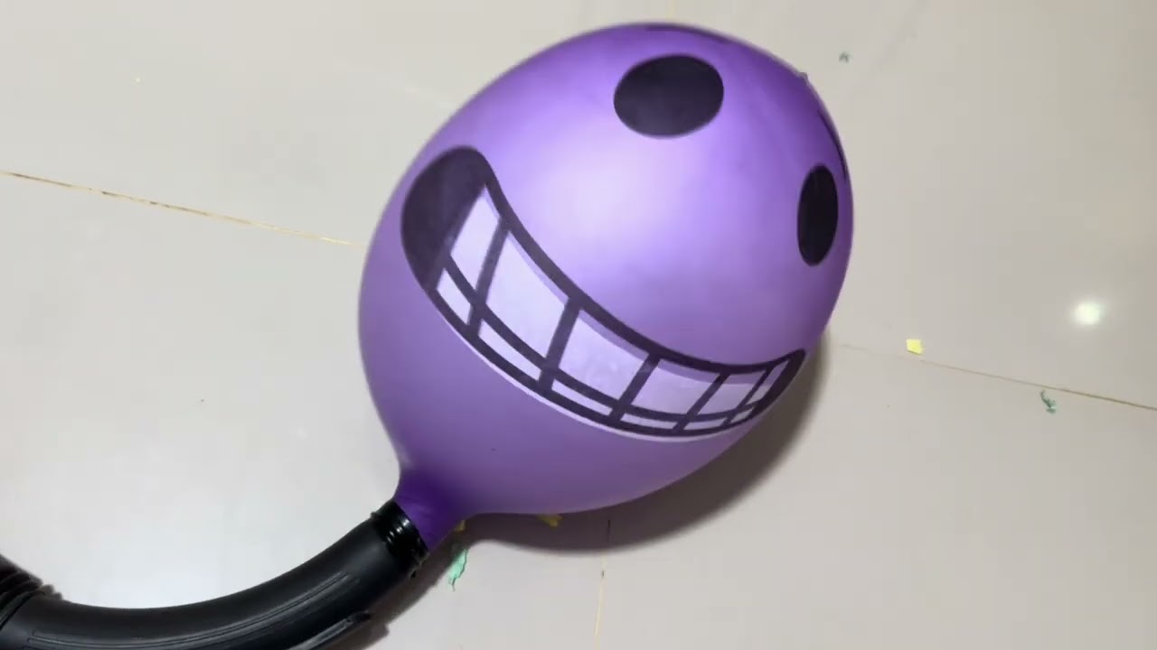 ASMR balloon bursting with a blower