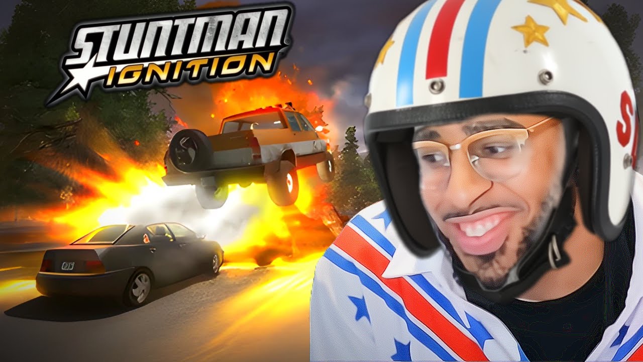 coolkid Plays STUNTMAN IGNITION On Stream! JUMPS, DRIFTING, & CUTTING UP!