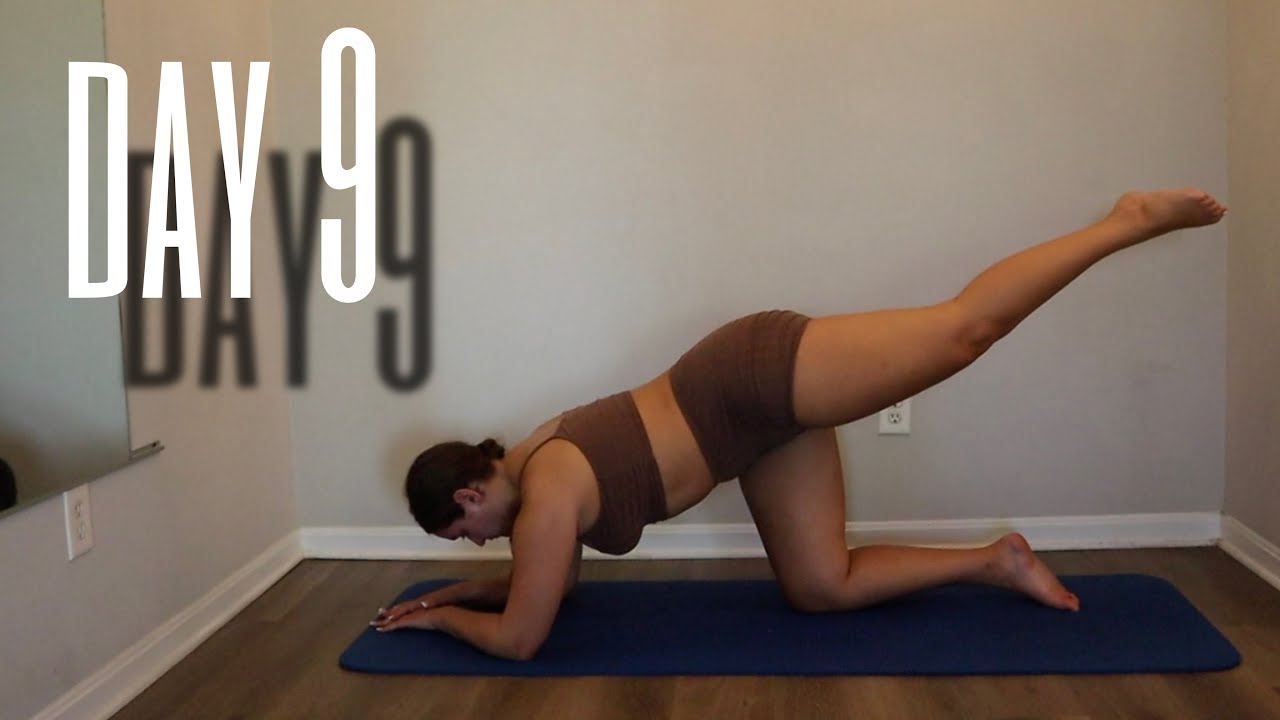 Day #9 Shred 30 Day Workout Challenge - Legs 20 Mins Pilates At Home No Equipment
