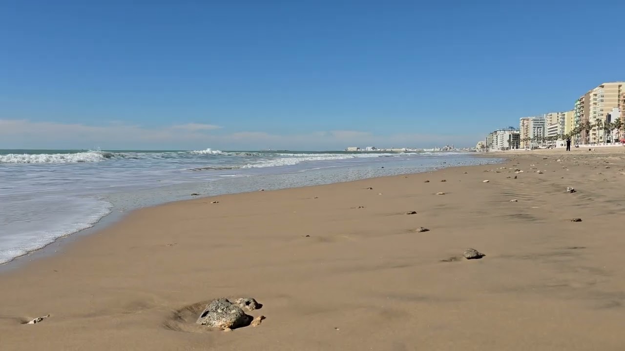 Walk on the beach of Cadiz, Februaruly 2026