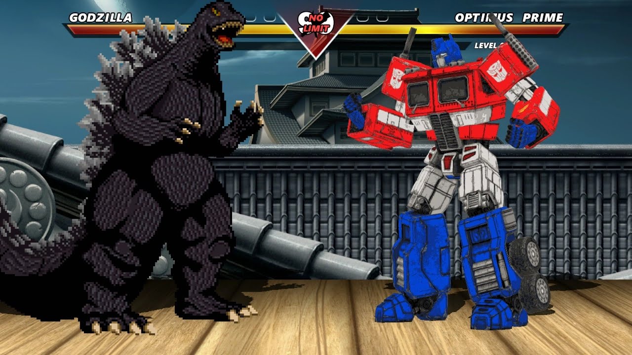 GODZILLA vs OPTIMUS PRIME - Highest Level Insane Fight!