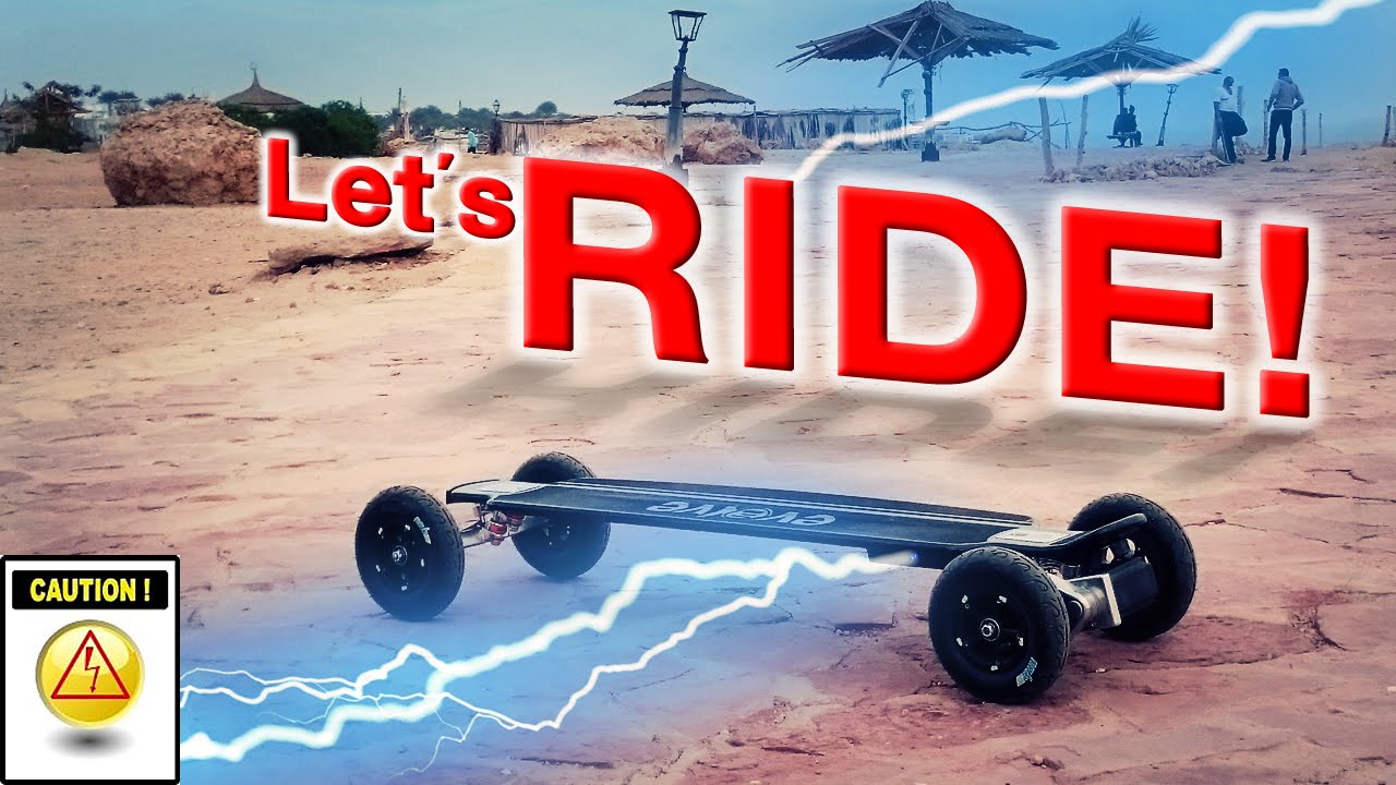 Let's ride! EVOLVE e-skateboarding in EGYPT: Max Speed & Dirt Rides (+ slo-mo's)