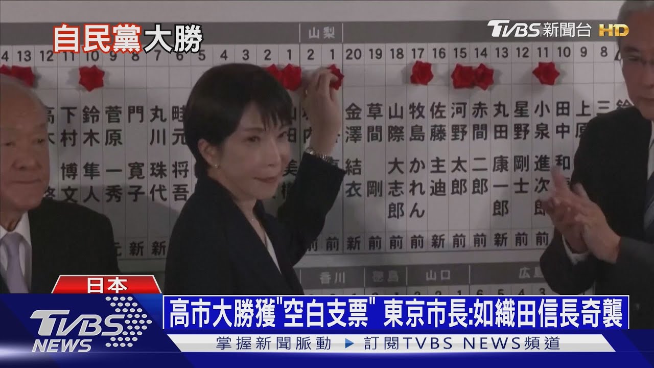 高市大勝獲「空白支票」 東京市長:如織田信長奇襲大勝｜十點不一樣20260209 @TVBSNEWS01
