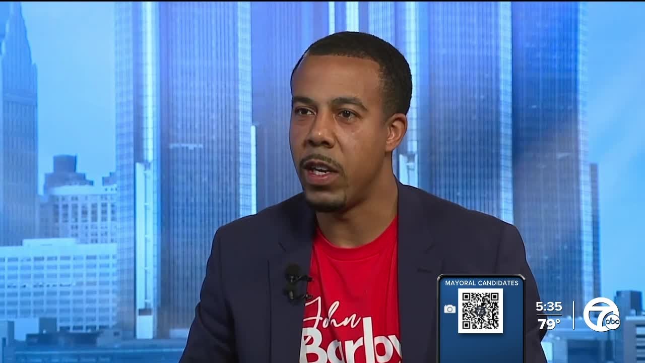 2025 Detroit Mayoral candidate Jonathan Barlow speaks to 7 News Detroit